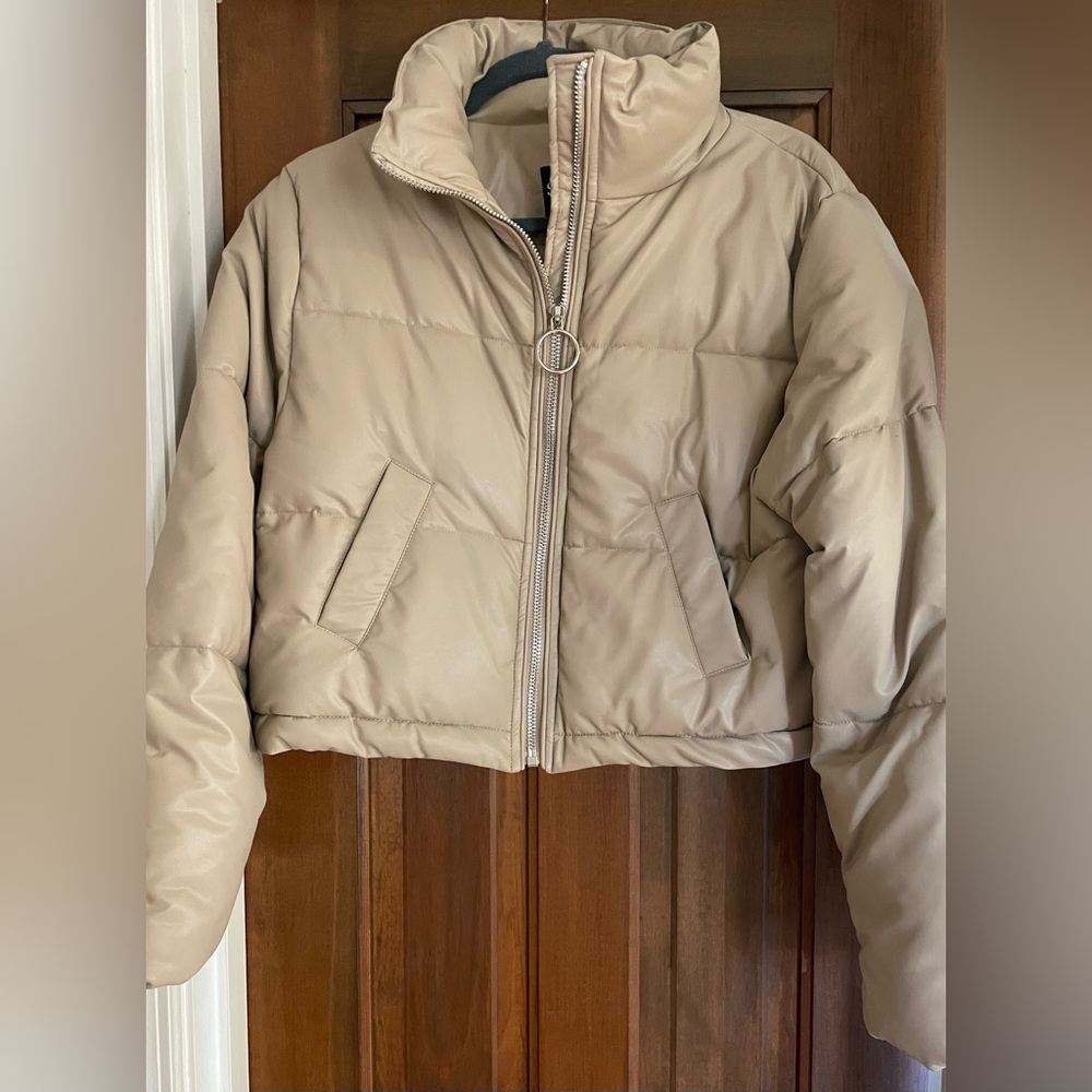 Tan Puffer Jacket